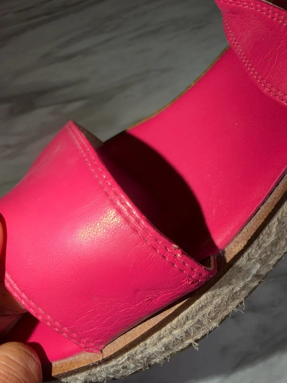 Michael Kors Women’s Richie Platform Pink Fuschia Espadrille Sandal 8 *READ - Picture 5 of 10